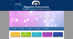 Desktop Screenshot of migrationprofessionals.com.au